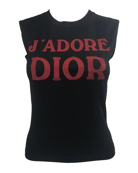 dior white crop top|j'adore dior top vintage.